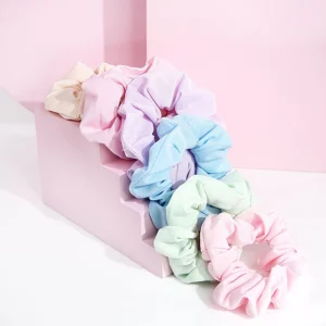 Scrunchies for girls high quality silk